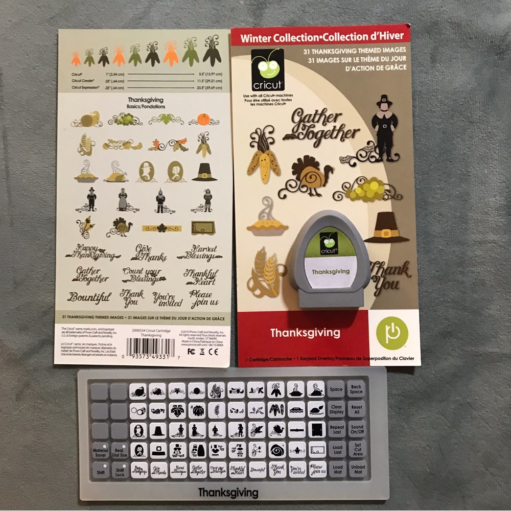 Cricut seasonal - THANKSGIVING shapes